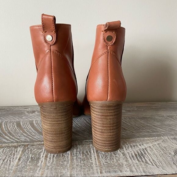 Nwob-lucca LANE-Sienna Hera Leather Peep-Toe Bootie (Size:7.5) - Picture 7 of 10